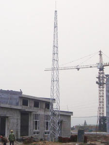 新疆���中心防雷 30米四角避雷塔 